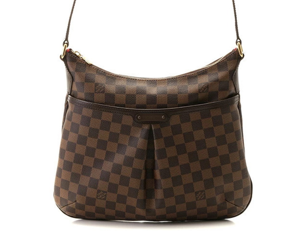 LOUIS VUITTON Bloomsbury Shoulder Bag Damier Ebene Brown